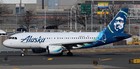 Alaska Airlines Airbus A319-100 Tail  n522va Genuine Aluminum Plane Skin Bag Tag