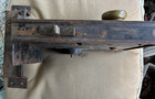 Antique Carpenter  19th Century Large Rim Lock With Keeper Right Side     A13
