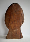 Vintage African Ebony Bust Hand Carved Wood Sculpture Tribal Female Head 10  