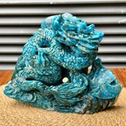 Crystal Dragon Carving Sculpture Natural Stone Figurine Decor  4 1 Lb