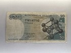 Belgium 20 Francs Banknote 1964 King Baudouin Atomium Expo 58 Circulated