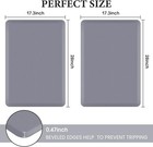 2 Pcs Kitchen Mat Cushioned Anti-fatigue Floor Mat Heavy Duty Waterproof Gray Us