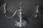 Gorgeous C 1912 Ellis-barker Silver Co Ornate 3-light Candelabra Pair Shell Mark