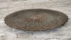  Antique Arabic Islamic Arabic Silver Copper Overlay Plate Tray