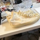 J C Pennys Air Cooled Vintage 1950s Canvas Athletic Shoes Beige 10 5 