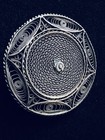 Vintage Sterling Silver Filigree Made In Palestine Circular Brooch Pin