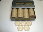 Circa 1930s Letter R Crest   Seal Chips  98 White