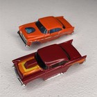 Lot Of 2 -aurora Afx  Tyco Chevy Bel Air Red And Orange Ho Slot Cars-bodies Only