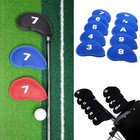 10 Pcs Neoprene Golf Iron Head Covers Club Headcovers Protect Set