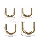 100x Spinner Clevis Spoon Easy-spin Brass Spinner Baits Assessory  Brass 1 Mm