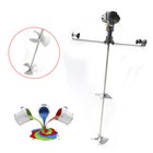 50 Gallon Pneumatic Bracket Mixer Tank Barrel Air Mix Stainless Steel Paint1 2hp