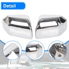 For 2015-2020 Ford F150 Top Chrome Pair Replacement Mirror Covers Caps F-150