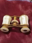 Antique French Mother Of Pearl Opera Glasses With Case  Great Condition 