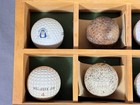 Antique Vintage Golf Ball Collection Display Case Rubber Gutta Percha Mesh Lot