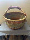 African Bolga Basket From Ghana Ex Condition Hand Woven Market Basket