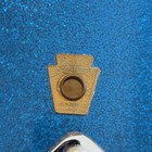 1965 Ludwig Club Date Bass Drum Blue Sparkle Wrap  20  X 16  Vintage 60s