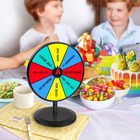 Prize Wheel 8 Inch Tabletop Roulette Of Fortune Spin With Dry Erase    