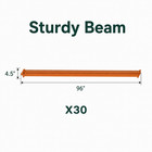 96  Teardrop Pallet Rack Beam 30pcs Heavy Duty Warehouse Storage In Alvarado Tx