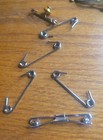 Vintage Gold Tone Tie Collar Stay Bar Clip Mid-century Lot Set Of 6