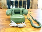 Vintage Western Electric Rotary Dial Phone  Landline Telephone  Avocado Green