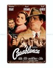 Vintage Collectible Metal Wall Art Casablanca 1942 Movie Poster Metal Tin Sign