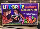 Lite Brite Numbers Accessory Kit   Alphabet   Peg Refill Sets Light Bright 1968