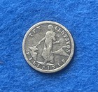 1921 Philippines 10 Centavos Dime-sized Silver Coin