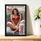 Clght- Beer Of Pleasure Poster Sexy Girl 11x17 Man Cave Bar Decor Read De
