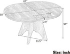 Rustic Extendable Dining Table For 4-6  42-58 Inch  Espresso Finish