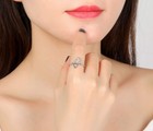 Sterling Silver Dog Paw Ring For Women - Puppy Cat Paw Print Adjusatble Ring    