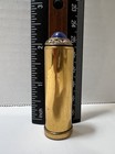 Vintage Blue Cabochon Stone Clear Rhinestone Lipstick Holder Unbranded