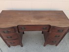 Vintage Modern Regency Wood Desk Vanity