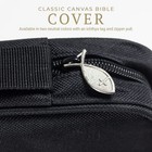 Divinity Boutique  Canvas Bible Case - Black Bible Cover For Men And Women - For