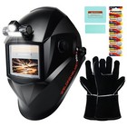 Trqwh True Color Welding Mask   Leather Bib  Heat Resistant  Tig Mig Arc Use