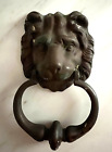 Large 8 5  Antique C 1908 Victorian Bronze Lion Head Doorknocker