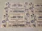 4 Lot Vintage Original 1945 Hamid Morton 3 Ring Circus Providence Ri 15   Tickets