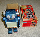 1970 Super Space Commander Tv Robot Battery Toy Sh Horikawa Japan   Original Box
