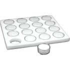 16 Gem Jars White Tray Display Gemstone Travel Case