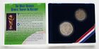 1994 World Cup Soccer Proof 2 Coin Set 90  Silver Dollar And 50 Cent Box And Coa