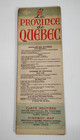 Vintage 1937 Highway Map La Province De Quebec Canada Provincial Tourist Bureau