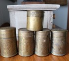 Antique Military 1901-1916 Wwi Trench Art  Army Tobacco Spice Snuff Containers