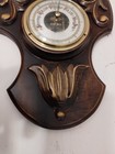 Antique Wall Barometer - German  Carved Wood Carved Theme  Working