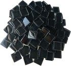 Mosaic Tiles Squares Black Crystal Mosaic Glass Tile For Crafts Bulk Diy Pict   