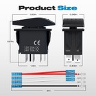 3 Position Rocker Switch  Waterproof On off on 12v 20a 24v10a Rocker Switch 7   