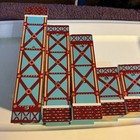 Lot Of 6 Thomas   Friends Wooden Railway Bridge Train Risers Supports Columns