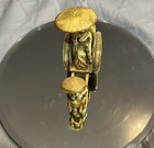 Vintage Asian Pre-war Japan Celluloid Geisha In Cart