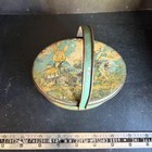 Vintage Tindeco Peter Rabbit Parade Easter Candy Tin Pail Oval Litho 1920s