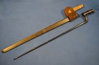 Excellent  Us Indian War M-1873 Trapdoor Springfield Bayonet   Scabbard