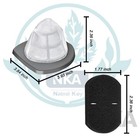 2033 Filter Replacement For Bissell Featherweight Stick Lightweight Bagless V   