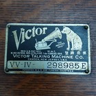 Victor Victrola Vv-1v Antique Phonograph Record Player Oak Parts Or Repair Nice